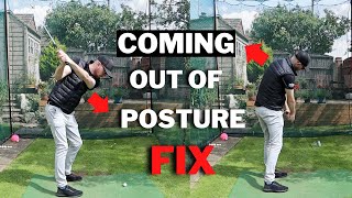 WHY YOU COME OUT OF POSTURE IN THE  GOLF DOWNSWING - And How To Fix It