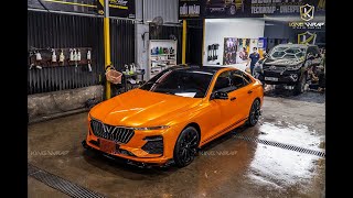 Dán Đổi Màu Ô Tô, Độ Body Kit, Độ Mặt Calang Maserati Vinfast Lux A