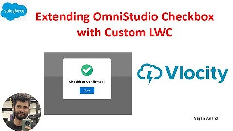 Extending Vlocity Omniscript Checkbox with Custom LWC