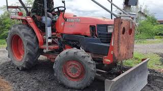 หัดขับรถไถ Kubota L3408 กับพี่อ้น