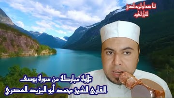 تلاوة تحبيرية من سورة يوسف | تلاوة القارئ الشيخ محمد أبو اليزيد المصري