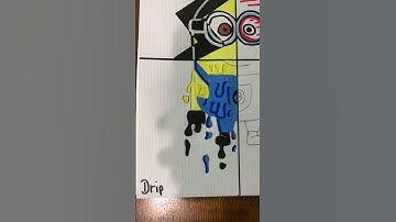 Drawing a minion in 4 different styles using posca’s pt. 3