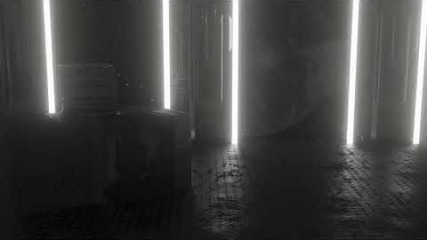 cargo hold animation overlooking the earth and moon made