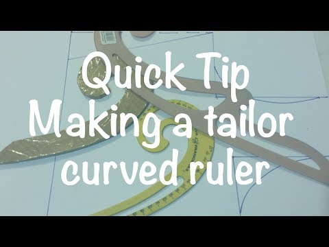 ♥ How to make a curved tailor ruler ♥ 