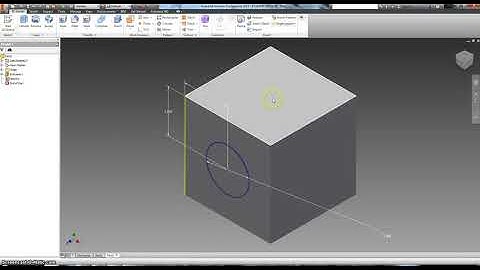 Autodesk Inventor Part #1   Exrusion Cube