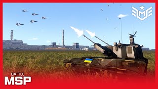 Ukraine Anti-Air System Defend Russian Jets Attacking Zaporizhia Nuclear Power Plant - ArmA 3