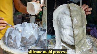 silicone mold|| how to make silicone rubber mold ||2 part full process 2022