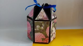DIY  hexagon Gift Box/faayi's creations