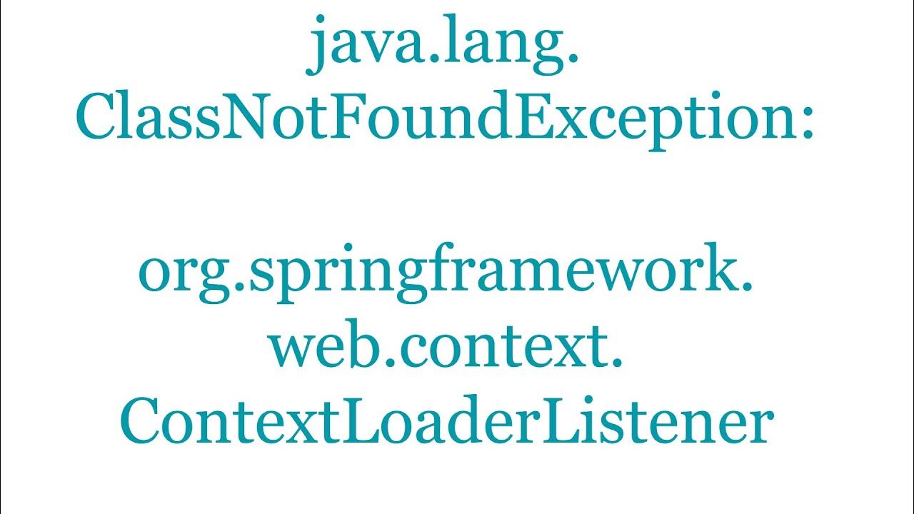 Java lang classnotfoundexception main