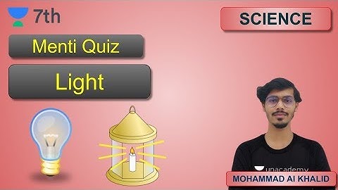 Menti Quiz | Light | Physics | Unacademy Class - 7 | Mohammad Al Khalid