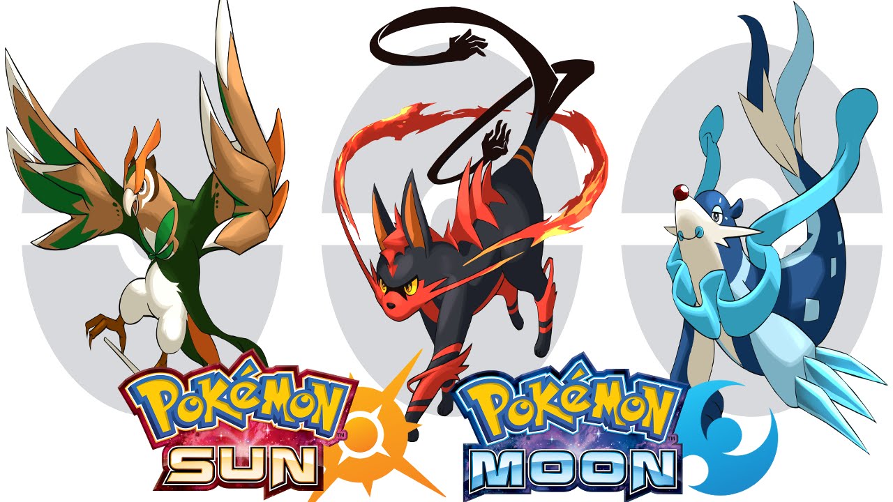 pokemon sun and moon starter evolutions predictions youtube