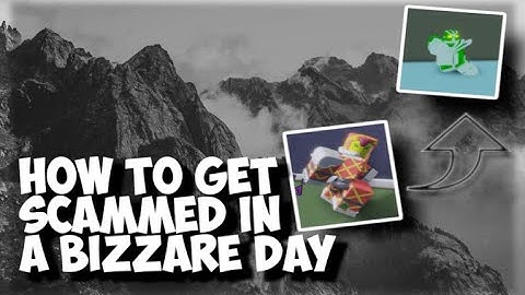 HOW TO GET SCAMMED IN A BIZARRE DAY
