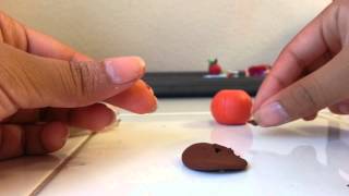 Clay Jack-o-Lantern Charm tutorial Halloween