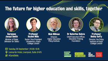 The future for higher education and skills, together