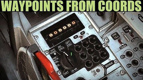 AJS37 Viggen: Setting Waypoints From Map N/E Coordinates | DCS WORLD