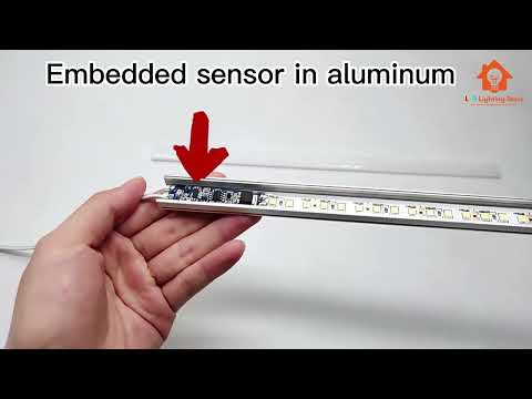 Сенсорний безконтактний димер вимикач VD09C-B3 з плавним пуском для LED профілю 12-24V 8А, видео 1