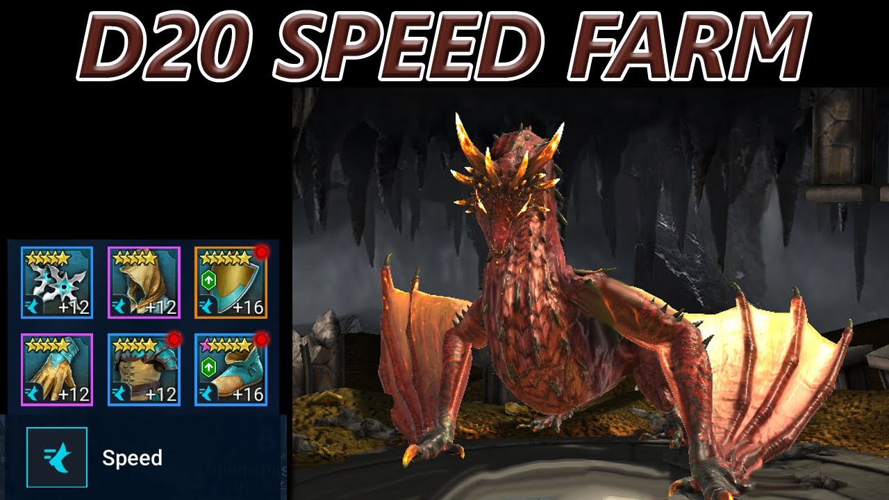 DRAGON 20 SPEED FARM | X2 SPEED SET DROP FEVER | Raid: Shadow Legends ...