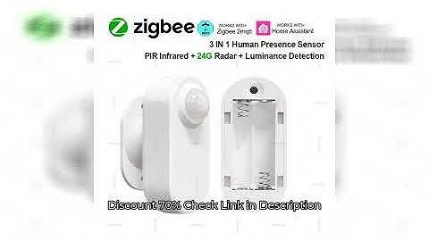 24G Zigbee Human Presence Sensor MmWave Radar Detector With PIR Motion Luminance Sensor Battery Powe
