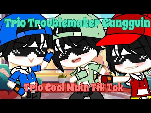 Trio cool lagi main tik tok di ganggu trio troublemaker, gk ada akhlak sumvahh:vv