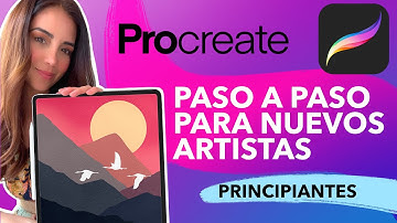 Tu primera ilustración en Procreate | Tutorial paisaje paso a paso para principiantes