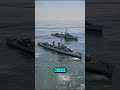Los tres mejores buques de guerra que se dirigen hacia aguas #shorts