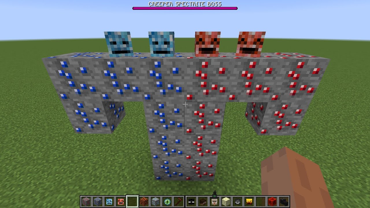 what if you create a CREEPER MIX ORES in MINECRAFT - YouTube