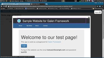 Part 3 - Test Suites in Galen Framework