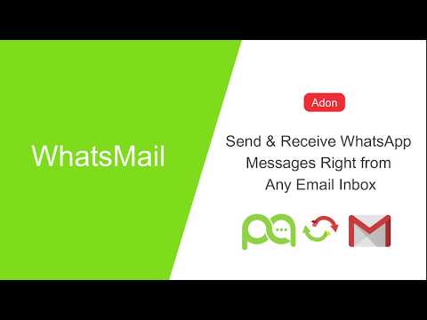 WhatsApp API Integration into  Email - Send & Receive WhatsApp through Email , Gmail, Outlook