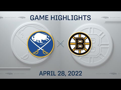NHL Highlights | Sabres vs. Bruins - Apr. 28, 2022