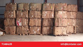 corrugated box scrap baling machine