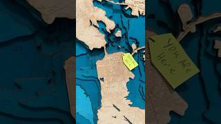 Wooden Maps Of The San Francisco Bay Area