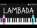 Kaoma - Lambada | EASY Piano Tutorial