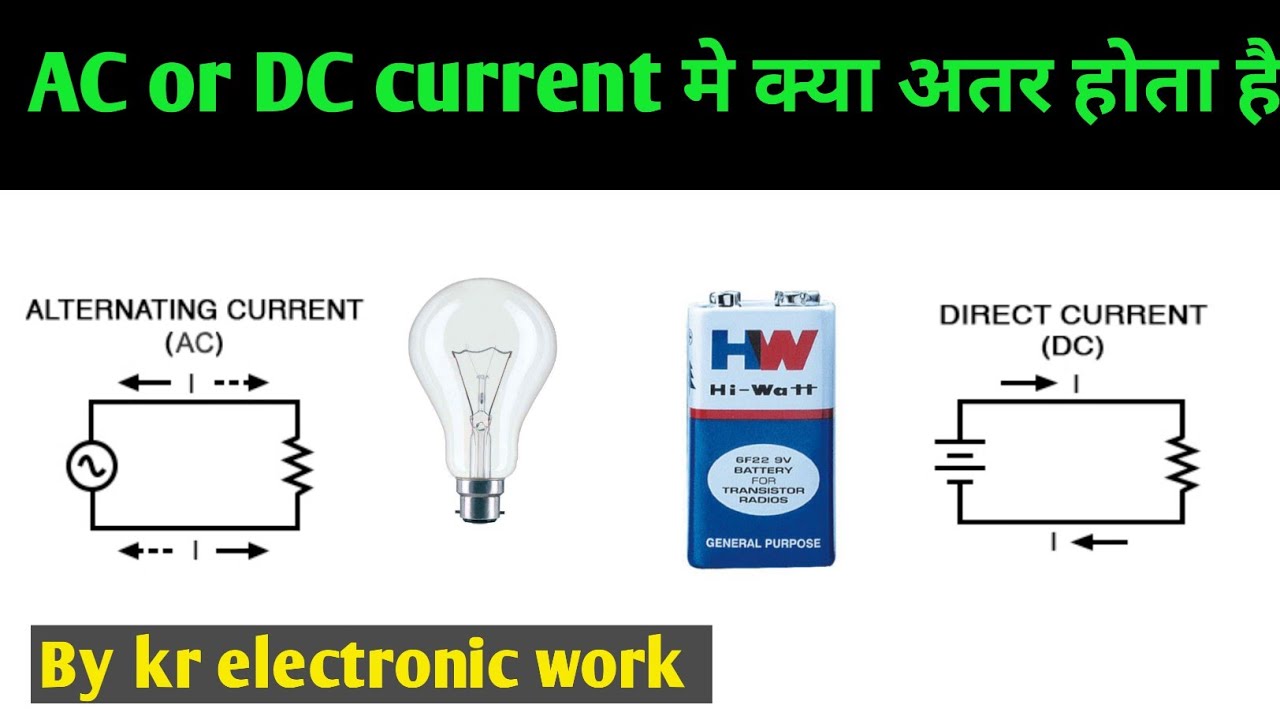 Ac or Dc current मे होता है क्या अतर जानो आज/Different between ac and ...