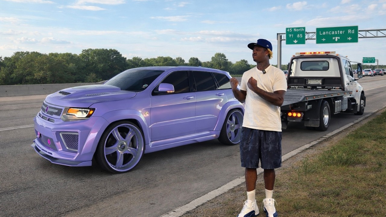 I GOT STUCK ON THE SIDE OF THE HIGHWAY IN MY CUSTOM $150,000 TRACKHAWK ...
