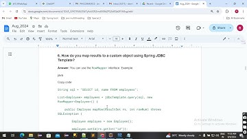 Java Interview Question and Ans | 15 important spring jdbc template interview questions and answers