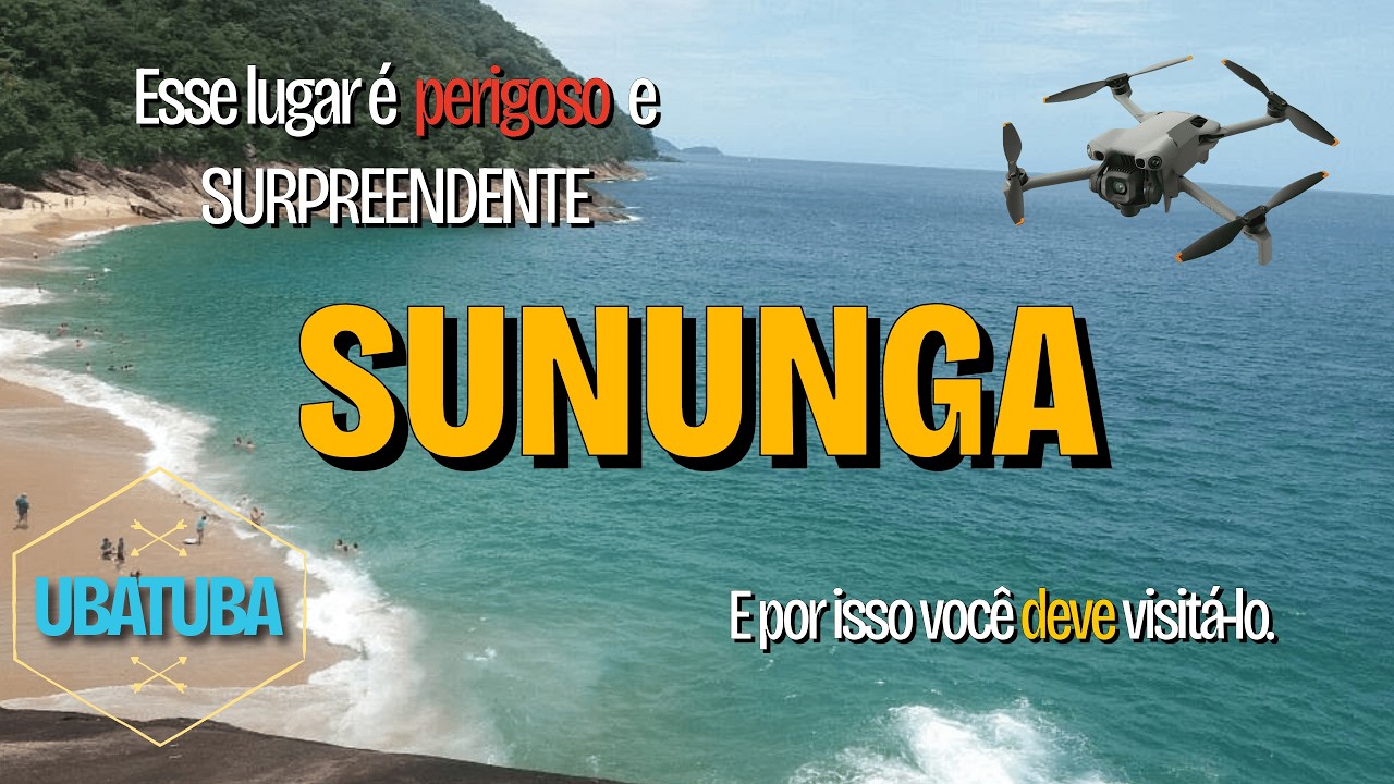 A PRAIA MAIS PERIGOSA DE UBATUBA? | Sununga em 4K (Carnaval 2026)