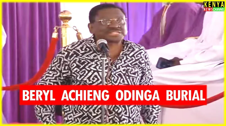 THIS MAN! Listen to Orengo speech at Raila's sister Beryl Achieng Odinga burial Kang'o ka Jaramogi