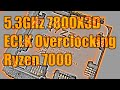 Ryzen 7000 eclk overclocking a 53ghz boost overclock on the 7800x3d