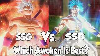 Xenoverse 2 SSG Vs SSB! Which Awoken Skill Is The Best In The Game!