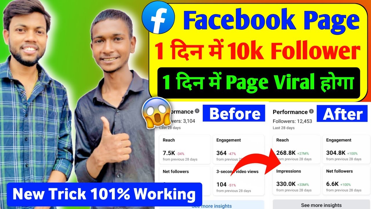 Facebook page 1 दिन में 10k Follower होगा 😱 | Facebook page Grow kaise karen