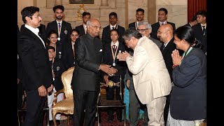 President Kovind presents University-Level National Service Scheme Awards 2016-17