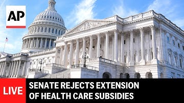 LIVE: Senate floor after Senate rejects extension of health care subsidies