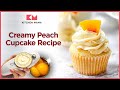 Peach cupcakes with peach cream frosting recipe  kitchen mama recipes