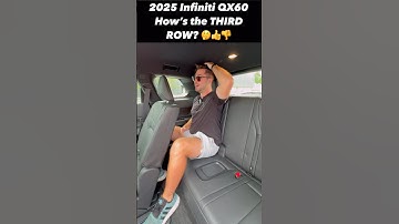 Check Out the Third Row in the 2025 Infiniti QX60!