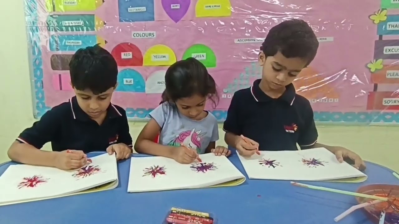Raksha Bandhan Celebration | Straw Flower Dabbing Activity 🌸🪔 | PP2 Sec A