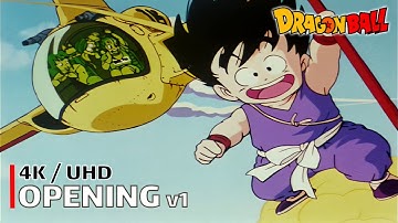 Dragon Ball - Opening v1 (Makafushigi Adventure) | 4K UHD Creditless | Subtitles