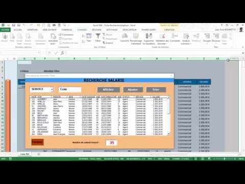 Vidéo: Comment capturer les données d'un UserForm dans une feuille de calcul Excel ?