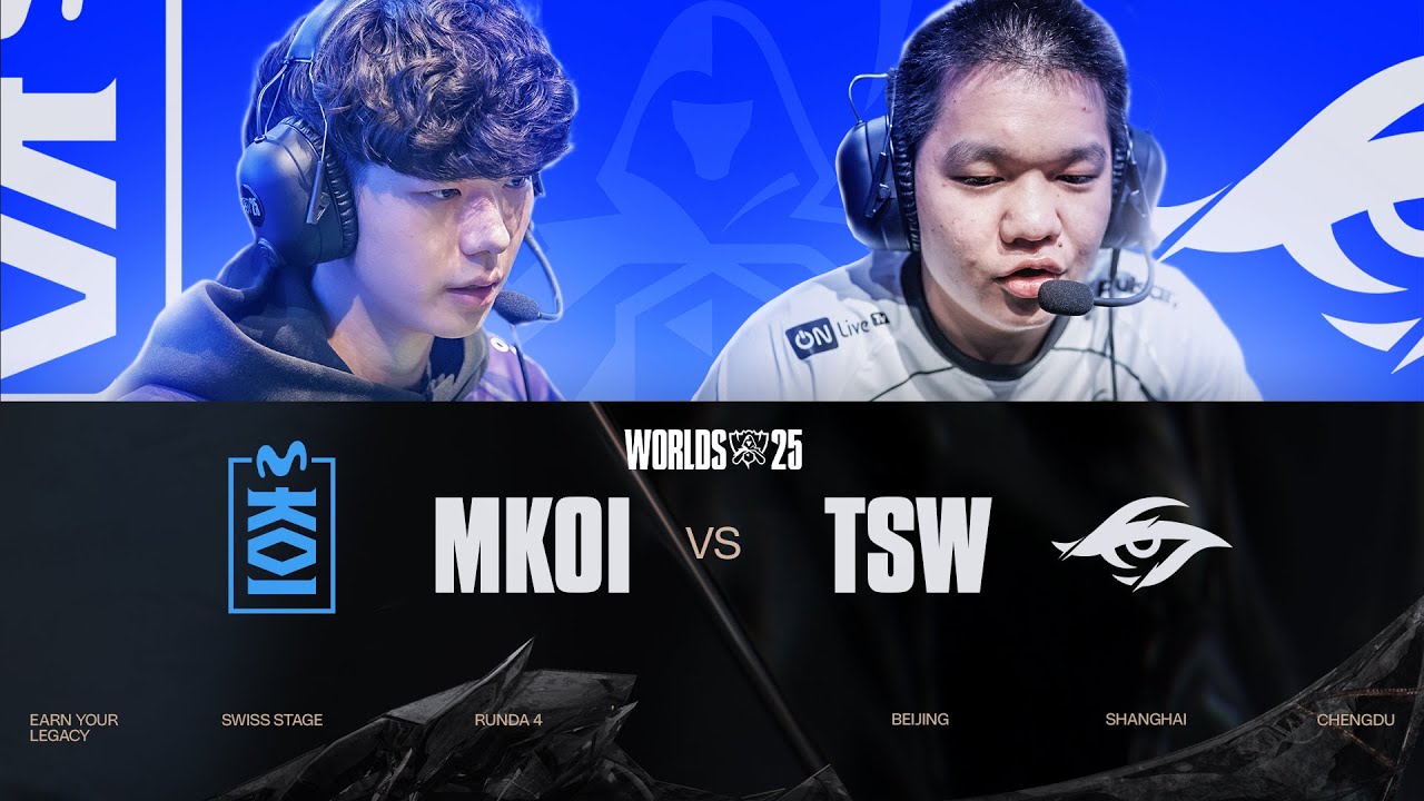 MOVISTAR KOI vs TEAM SECRET WHALES - PRZEGRANY WRACA DO DOMU - WORLDS 2025 SWISS STAGE DZIEŃ 7