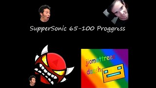 Super Sonic progress #1, 65-100:Geometry Dash:PixelPerfect50