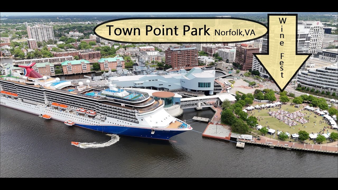 What a WINE FESTIVAL looks like.   Town Point Park, Norfolk, VA